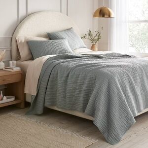 THRESHOLD TENCEL® Quilt, Light Teal Full/Queen NWT